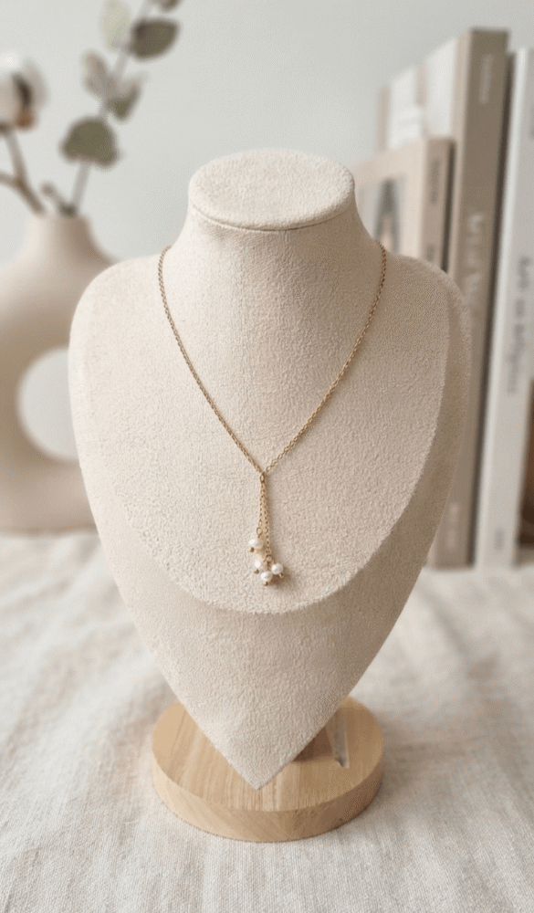 perles d'eau douce Collier Brume de Perles