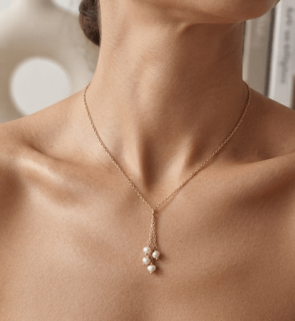 perles d'eau douce Collier Brume de Perles