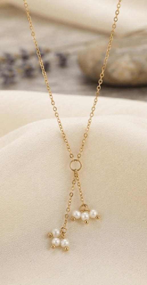 perles d'eau douce Collier Brume de Perles