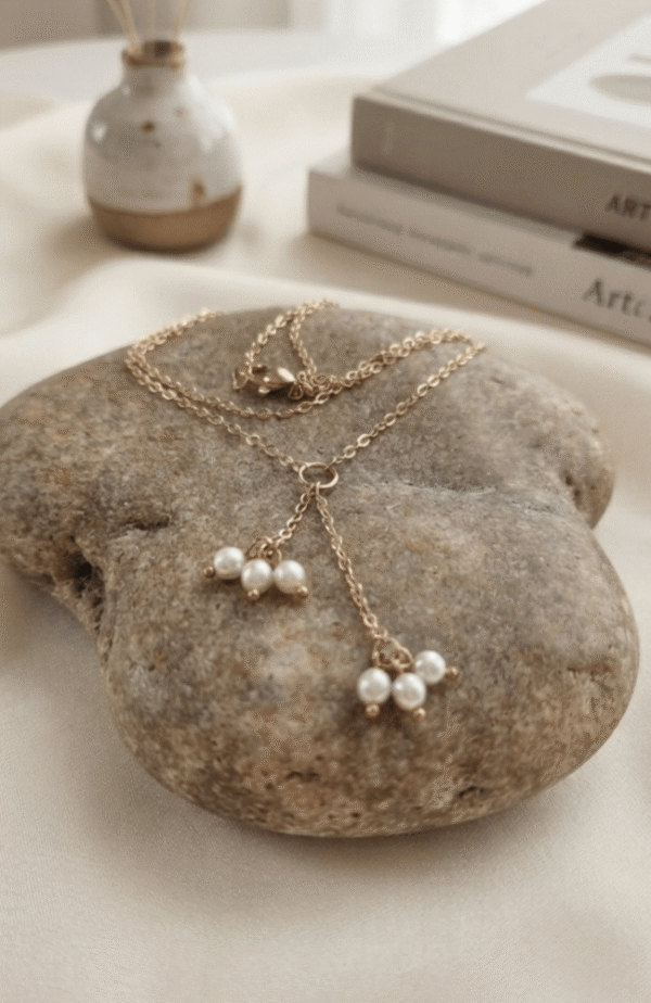 perles d'eau douce Collier Brume de Perles