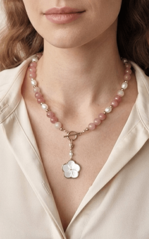 Collier 2-en-1 Modulable - Rose Poudré