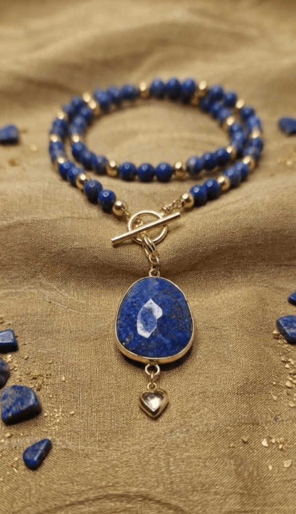 Collier 2-en-1 Modulable - Bleu Céleste