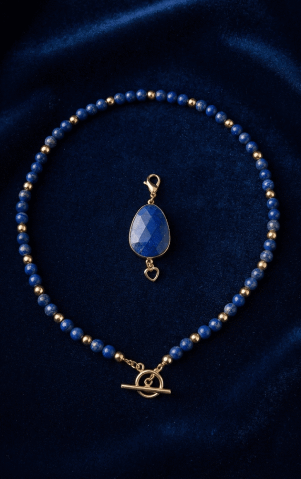 Collier 2-en-1 Modulable - Bleu Céleste