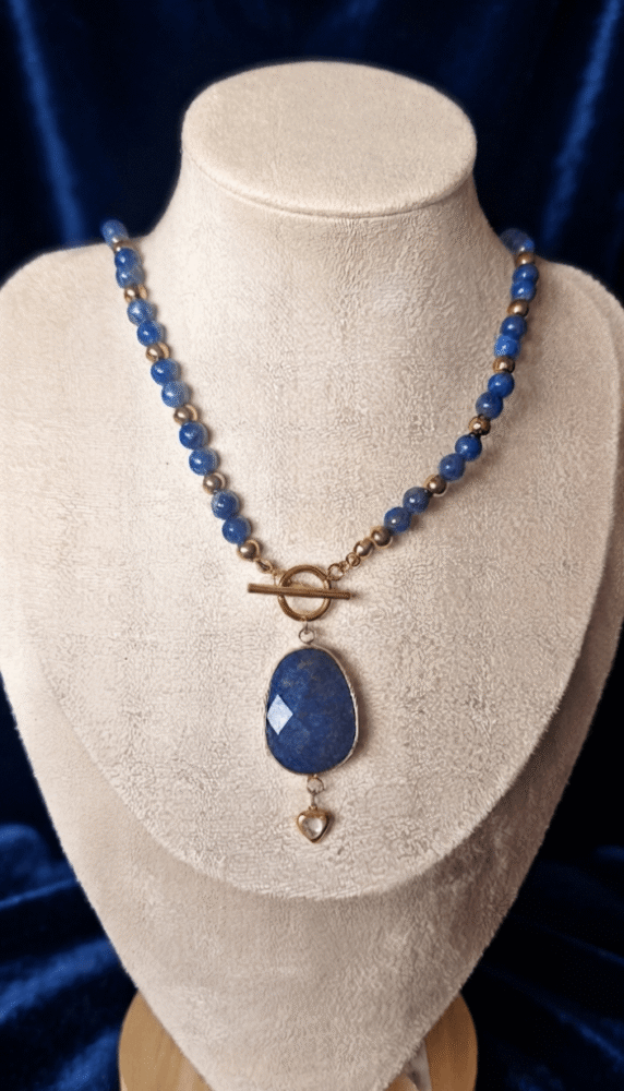 Collier 2-en-1 Modulable - Bleu Céleste