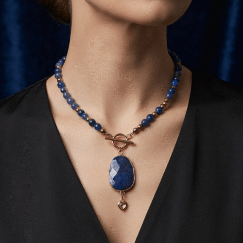 Collier 2-en-1 Modulable - Bleu Céleste