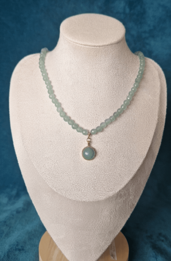 Aventurine Collier Pendentif - Oasis Verte