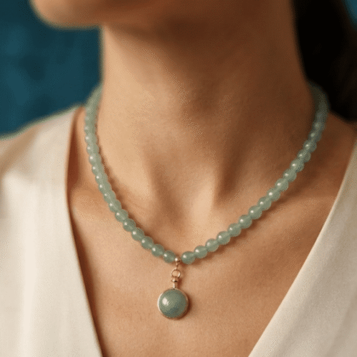 Collier Pendentif - Oasis Verte