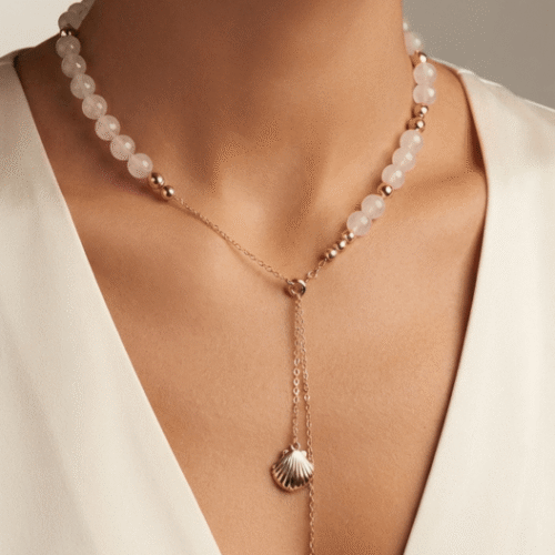 Collier Cravate Coulissant - Tendre Rosée