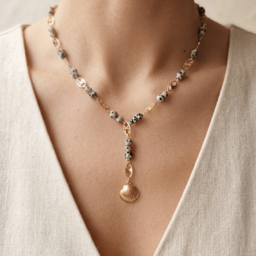 Collier Lariat Bohème - Écume Sauvage