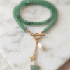 Aventurine Collier Vert Tendre