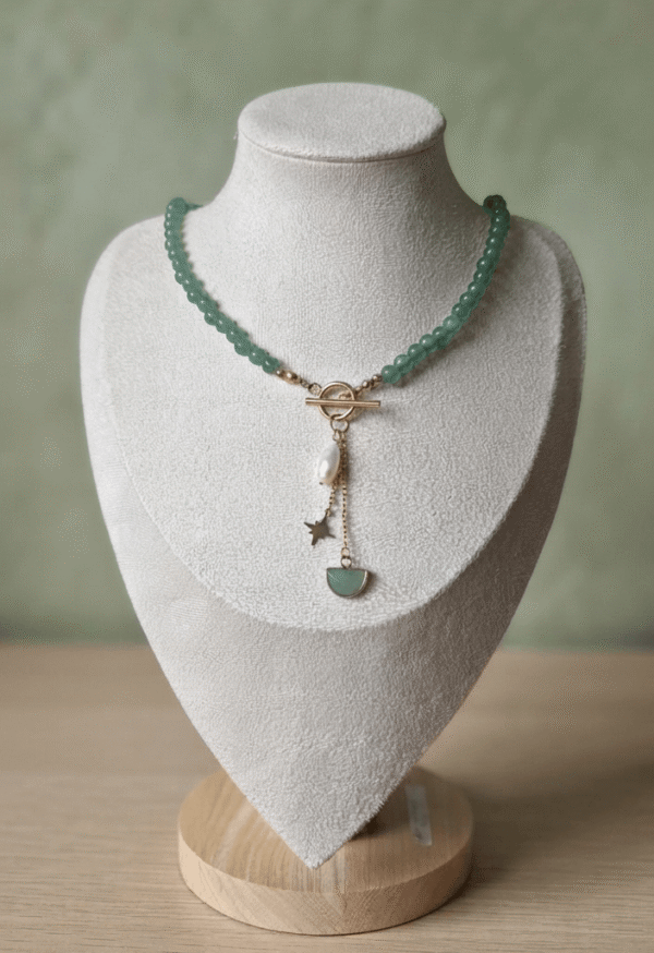 Aventurine Collier Vert Tendre