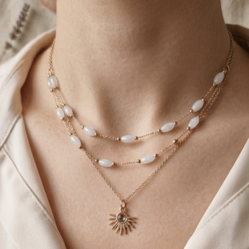 Collier Multirang  Éclat Solaire