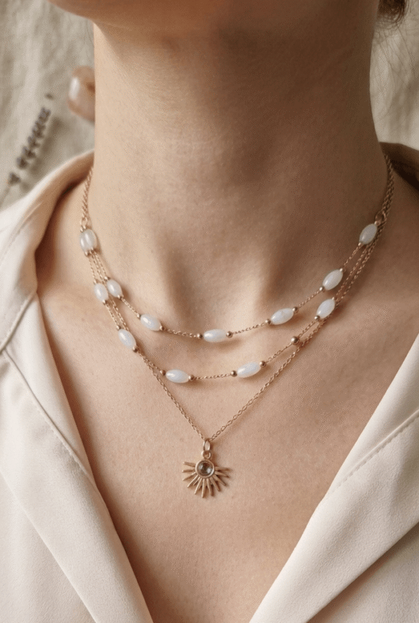 Collier Multirang  Éclat Solaire