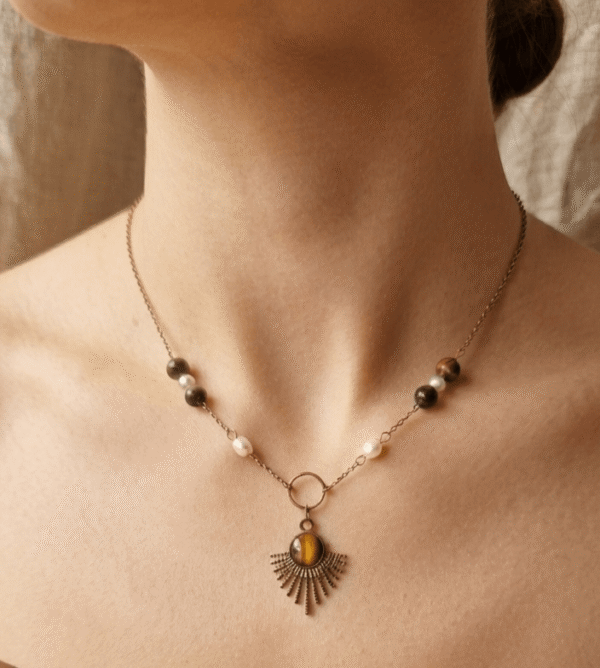 Oeil de Tigre Collier Solstice