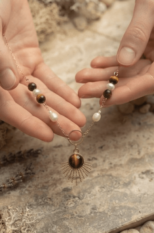 Oeil de Tigre Collier Solstice