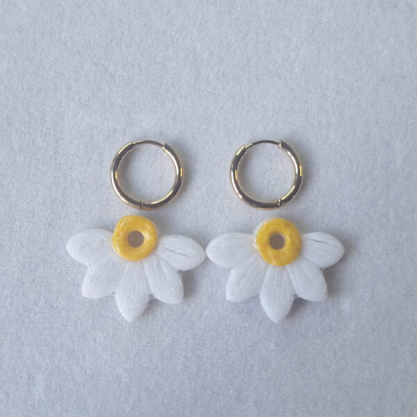 pate Fimo Pampille demi fleurs