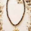 Collier Aura Solaire & Perles Terres Chaudes