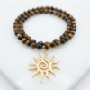 Collier Aura Solaire & Perles Terres Chaudes