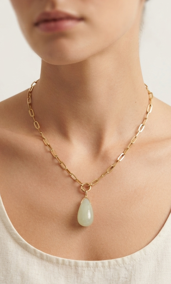 Jade de chine L'Incontournable Goutte d'Opalescence