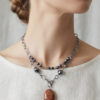 Hématite Collier Nuit Étoilée & Reflets Métalliques