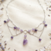 Collier Voile Mystique & Éclat Pourpre