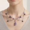 Collier Voile Mystique & Éclat Pourpre