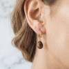 Oeil de Tigre Boucles d'oreilles Regard Sauvage