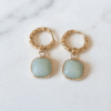 Amazonite Boucles d'oreilles Douceur Aquatique
