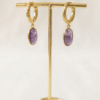Améthystes Boucles d'oreilles Douceur Sereine