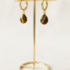 Oeil de Tigre Boucles d'oreilles Regard Sauvage