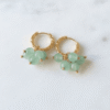 Aventurine Boucles d'oreilles Cascade Végétale