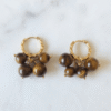 Oeil de Tigre Boucles d'oreilles Cascade Solaire