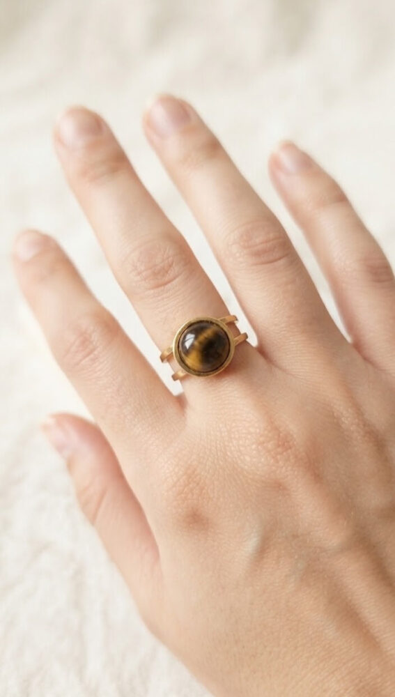 Oeil de Tigre Bague Œil de Tigre