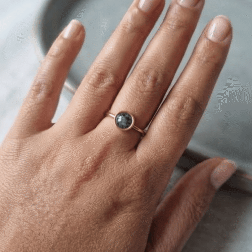 Bague Larvikite