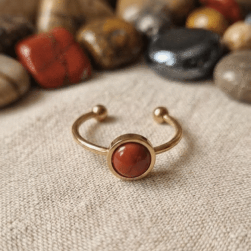 Bague Jaspe Rouge