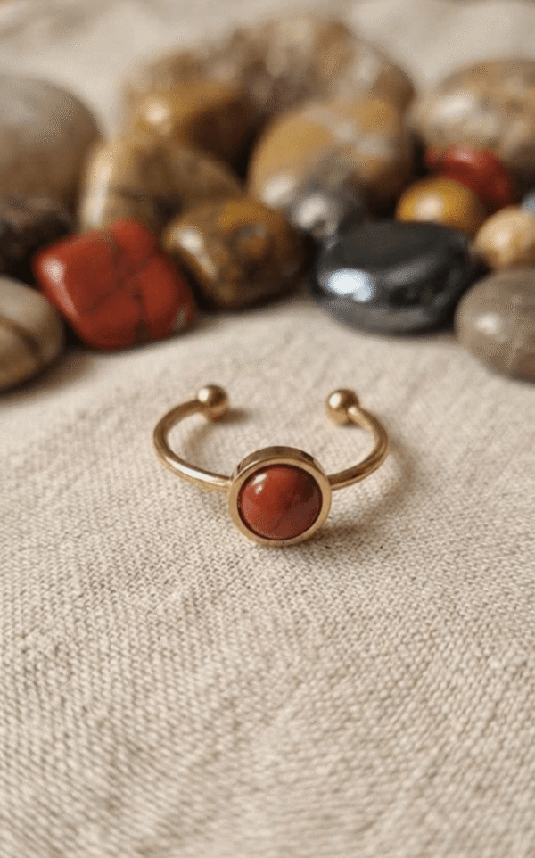Jaspe Rouge Bague Jaspe Rouge