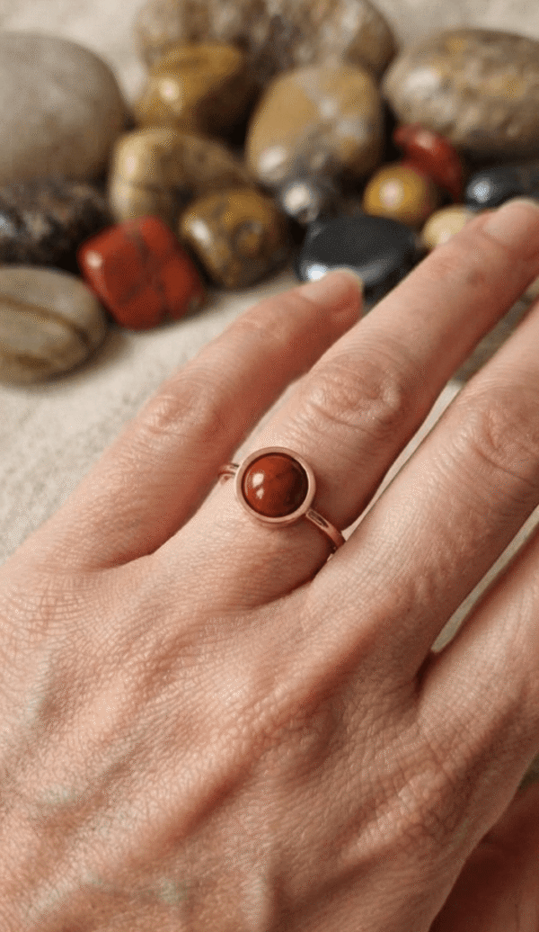 Jaspe Rouge Bague Jaspe Rouge