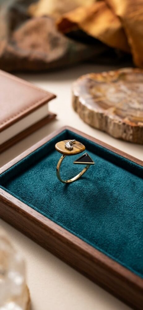 Bague Œil de Tigre-L'Protectrice