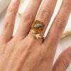 Bague Œil de Tigre-L'Protectrice