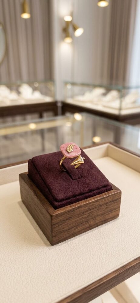 Bague Rhodonite-Douceur Rosée