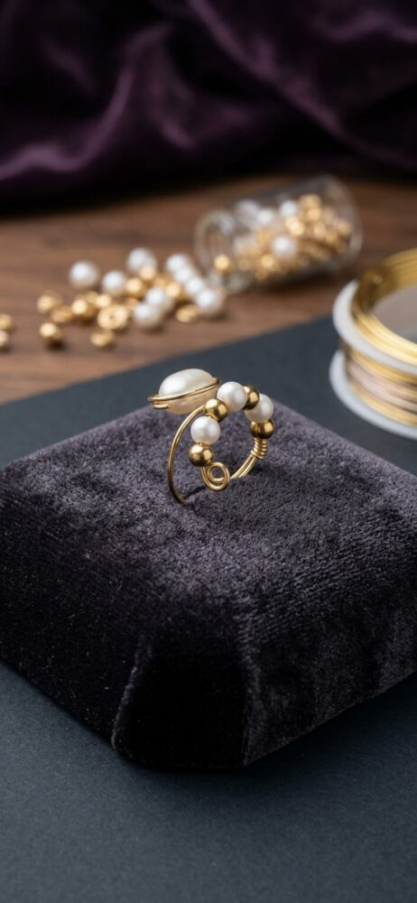 1792657295634 Bague Éclat Harmonie – Perle, Howlite