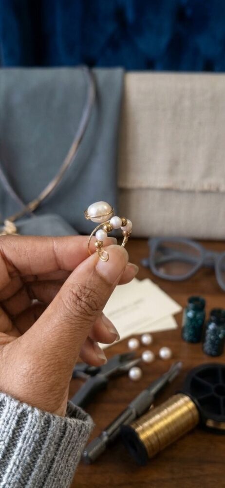 1792657534781 Bague Éclat Harmonie – Perle, Howlite