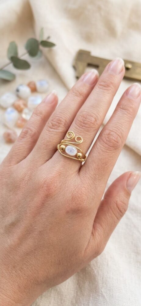 Bague Douceur Rosée – Quartz Rose