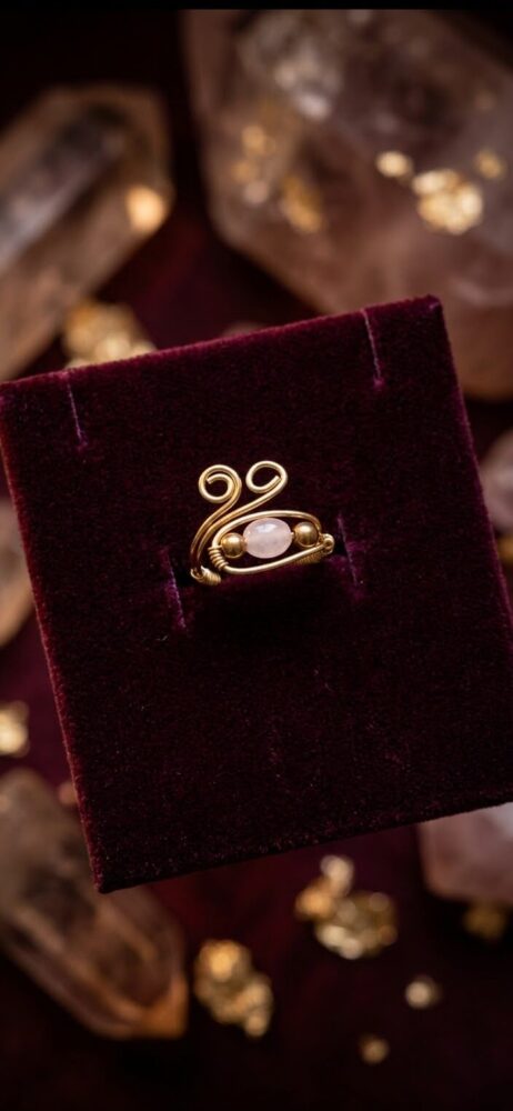 Bague Douceur Rosée – Quartz Rose