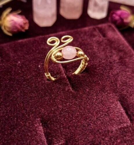 Bague Douceur Rosée – Quartz Rose