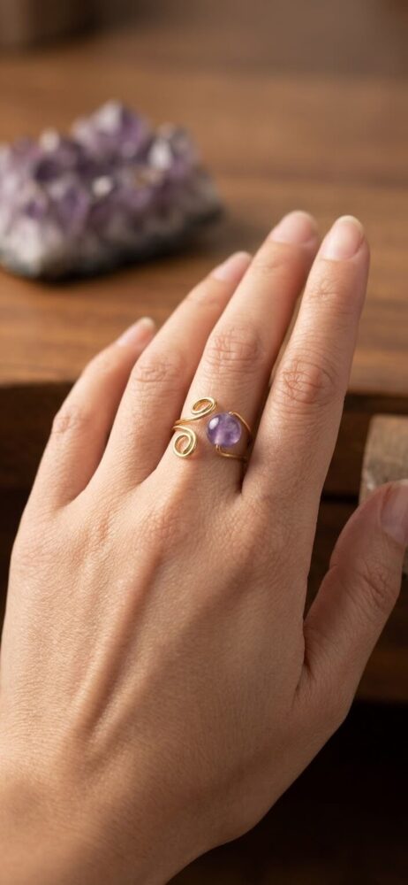 1792675621786 Bague Éclat Mystique – Améthyste