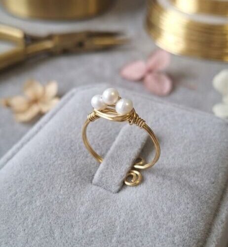 Bague Trio de Pearls – Perles d'Eau Douce