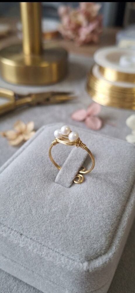 Bague Trio de Pearls – Perles d'Eau Douce