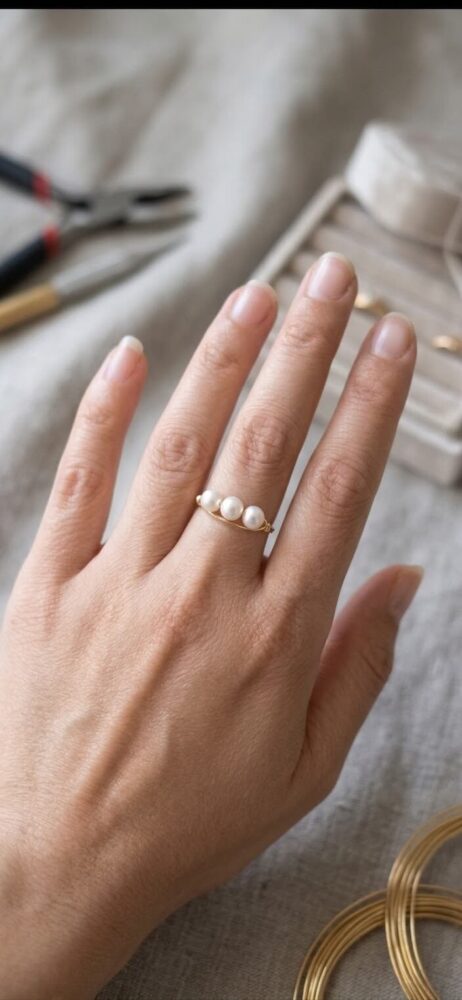 Bague Trio de Pearls – Perles d'Eau Douce