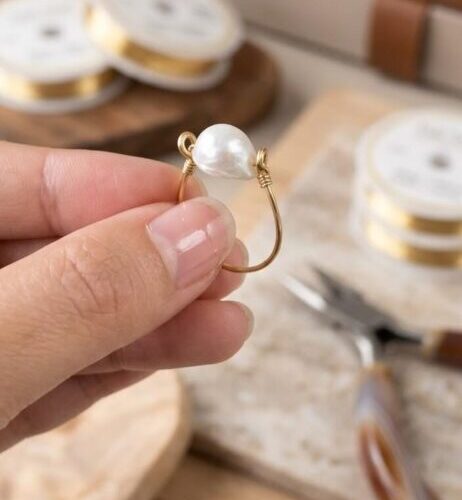 Bague Perle Solitaire – Perle d'Eau Douce